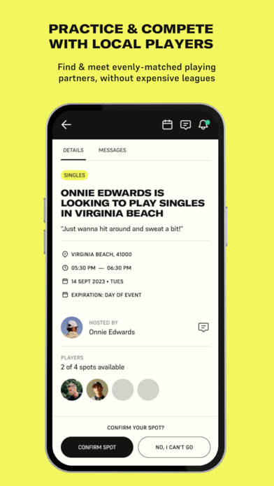 PlayYourCourt - Play Tennis screenshot 4