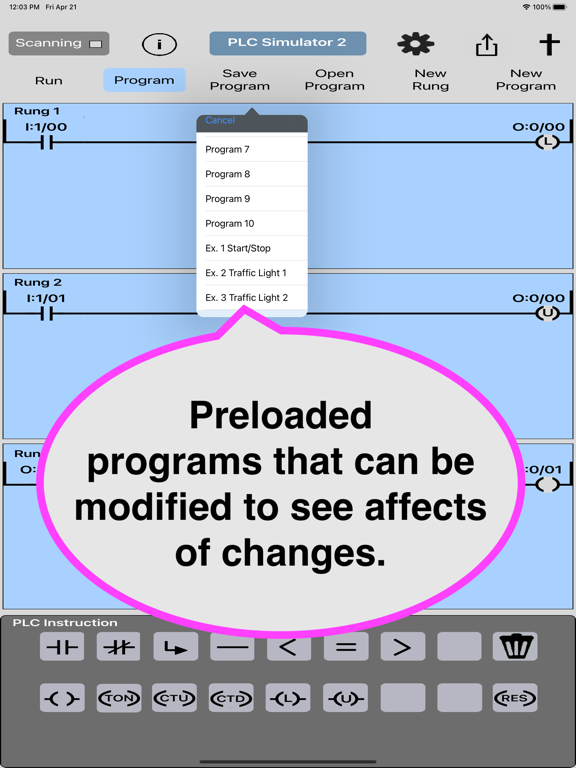 PLC Simulator 2, Ladder Logic screenshot 4
