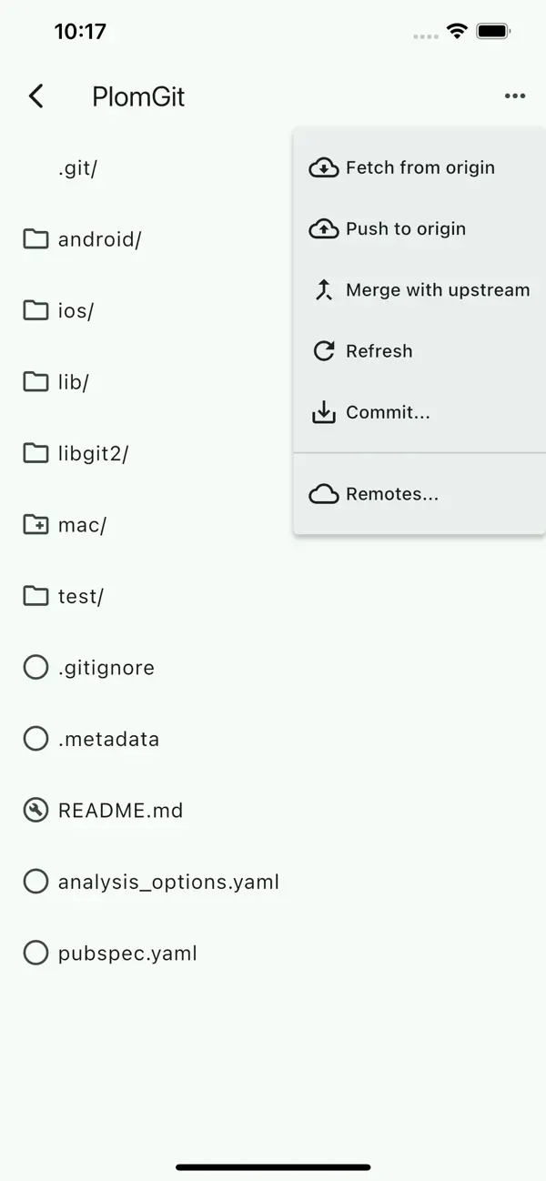 PlomGit screenshot 2