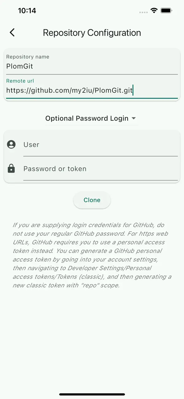 PlomGit screenshot 3