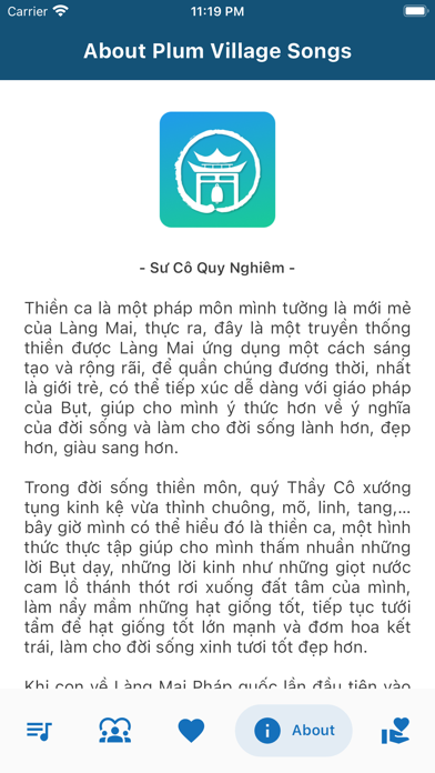 Plum Village Songs screenshot 1