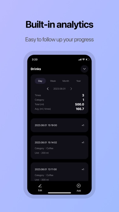 PlusOne: Track habits with fun screenshot 1