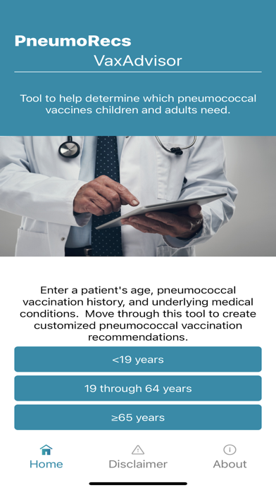 PneumoRecs VaxAdvisor screenshot 3