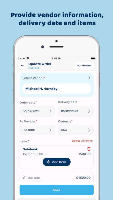 PO - Purchase Order Generator screenshot 4