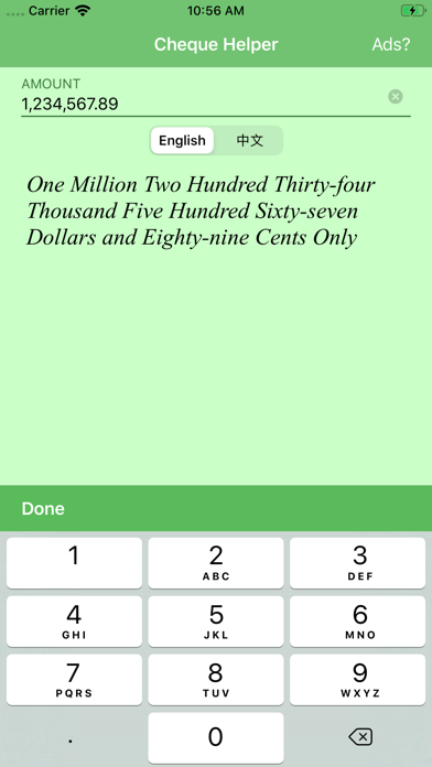 Pocket Cheque Helper screenshot 2