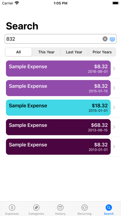 Pocket Expenses screenshot 1