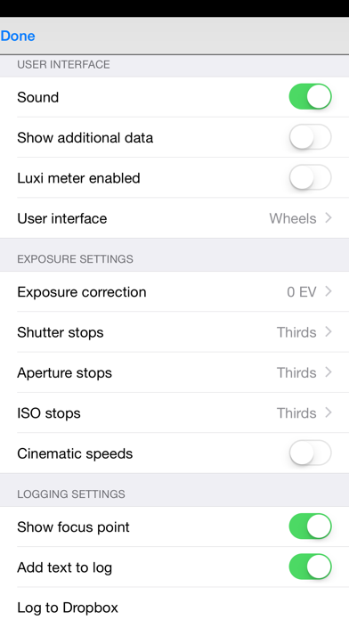 Pocket Light Meter screenshot 1