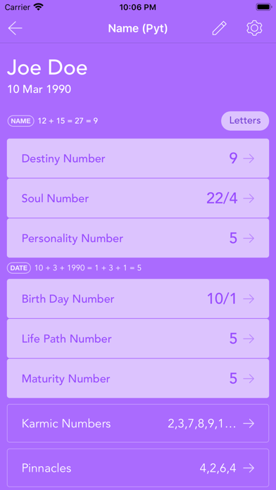 Pocket Numerology screenshot 5