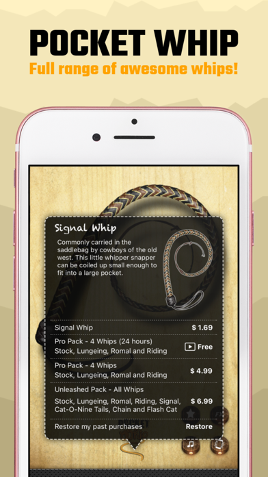 Pocket Whip: Original Whip App screenshot 1