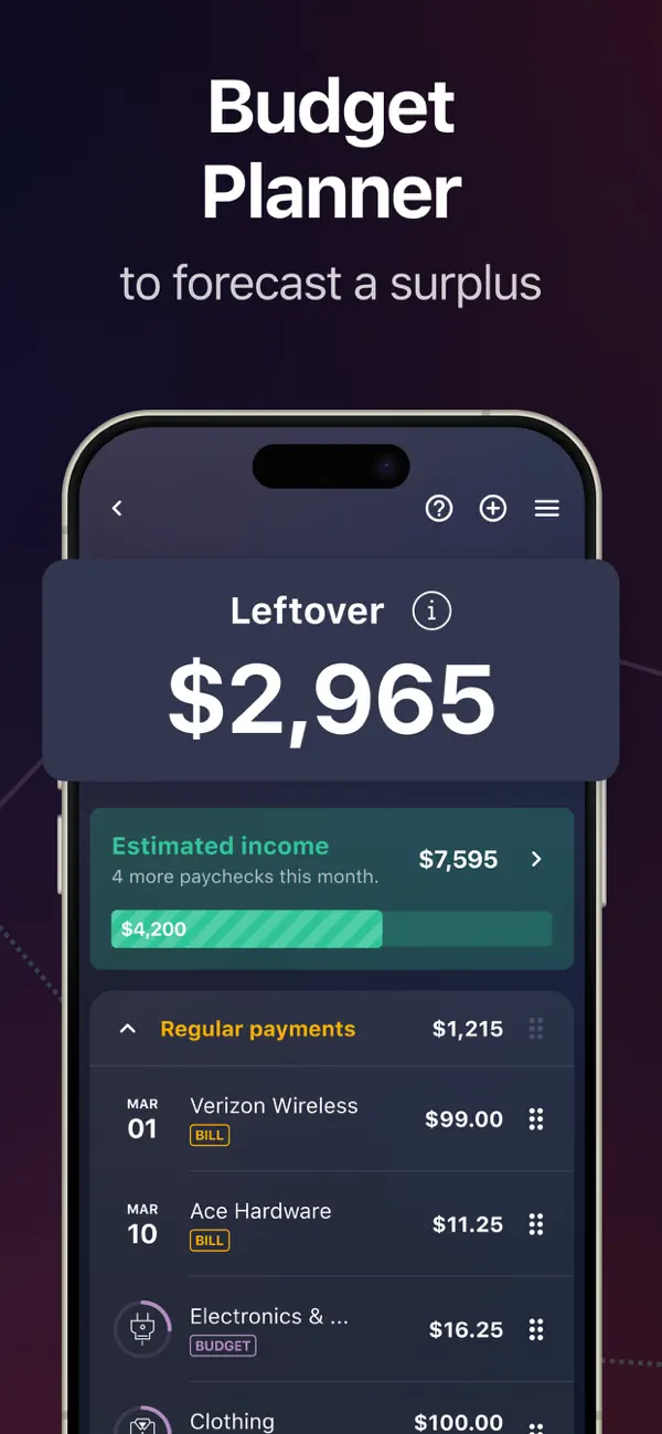 PocketGuard – Budgeting App screenshot 1