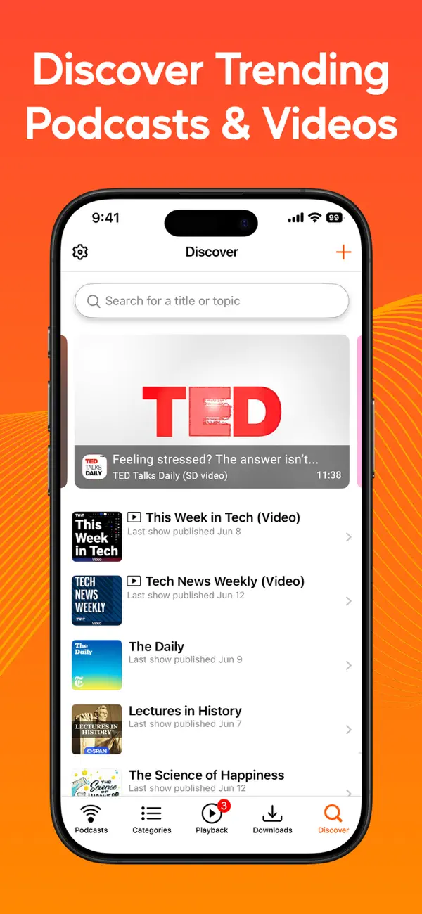 Podcast Player - Video & RSS screenshot 5