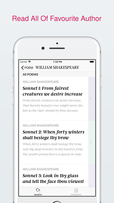 Poem DB screenshot 1