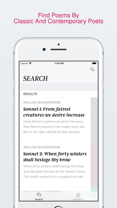 Poem DB screenshot 3