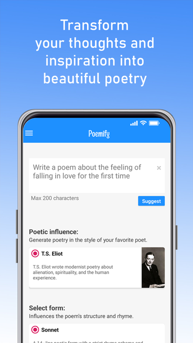 Poemify: Poetry Made Easy screenshot 5