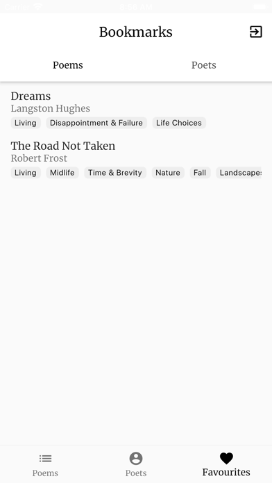 Poems screenshot 2