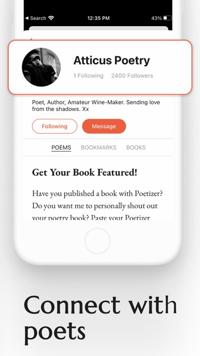 Poetizer: A poetry writing app screenshot 2