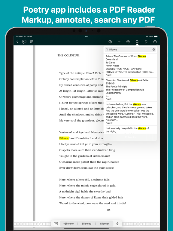Poetry - Poems screenshot 1