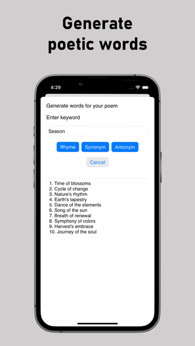 Poetry Writing: AI Poem Writer screenshot 2