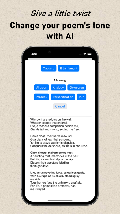 Poetry Writing: AI Poem Writer screenshot 1