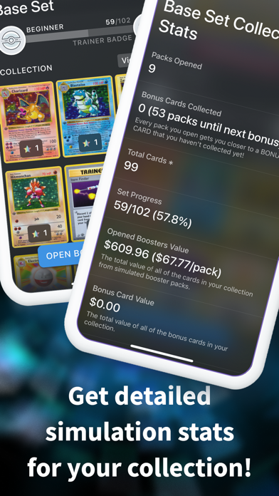 PokeTCG Sim - Open Card Packs! screenshot 1