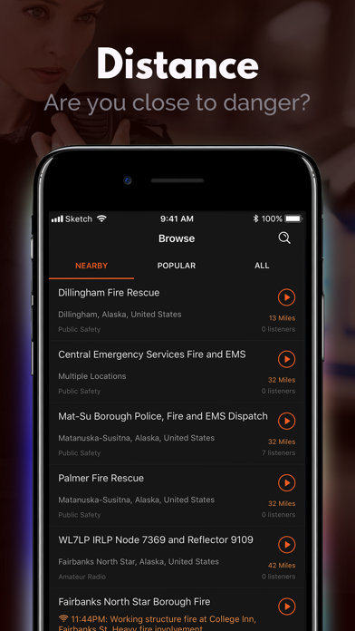 Police Scanner: Fire Radio screenshot 1
