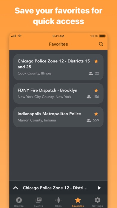 Police Scanner Radio & Fire screenshot 2