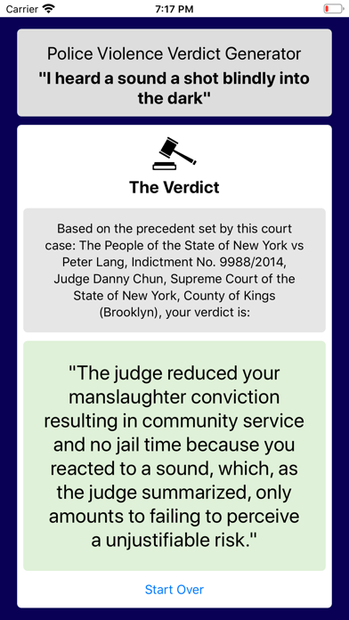 Police Violence Verdict Gen'r screenshot 2