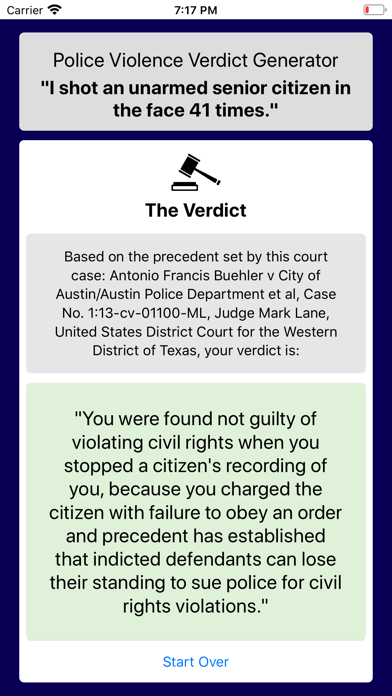 Police Violence Verdict Gen'r screenshot 1