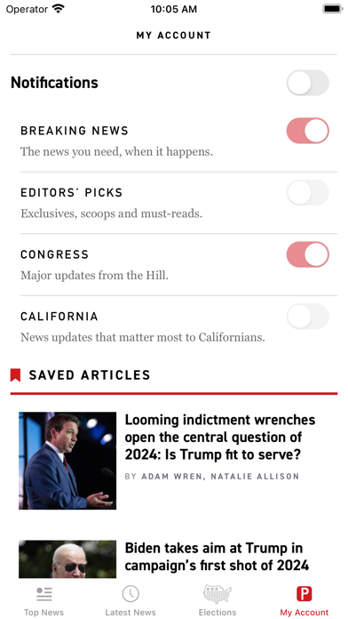 POLITICO screenshot 1