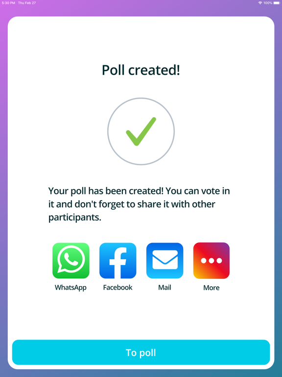 Poll For All - Create polls screenshot 3