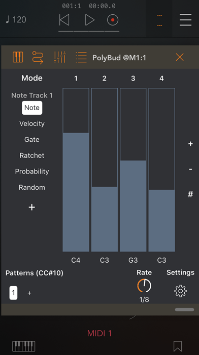 PolyBud Polyrhythmic Sequencer screenshot 3