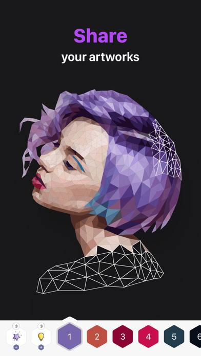 Polygon: Paint Color by Number screenshot 1