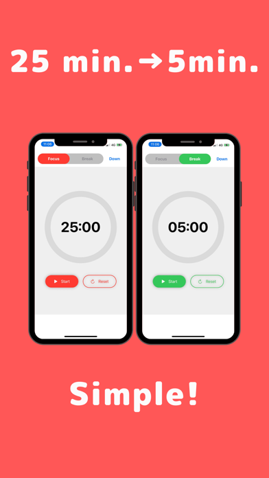 Pomodoro Technique -Simple- screenshot 2