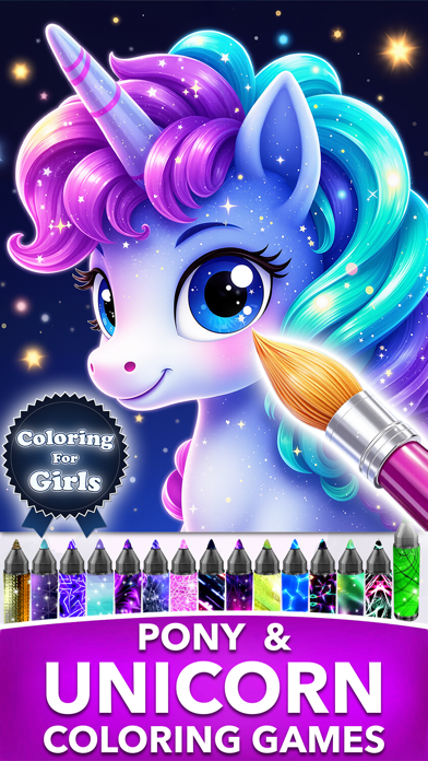 PONY Coloring Pages for Girls screenshot 5