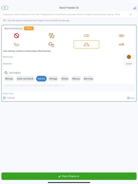 Poop Tracker- Stool,IBS,Crohns screenshot 3