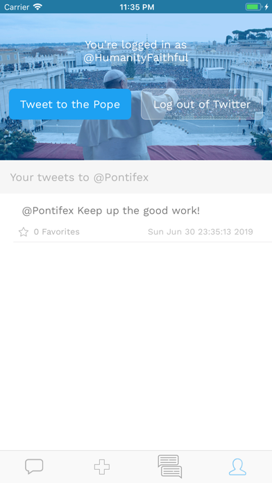 Pope Tweets screenshot 2