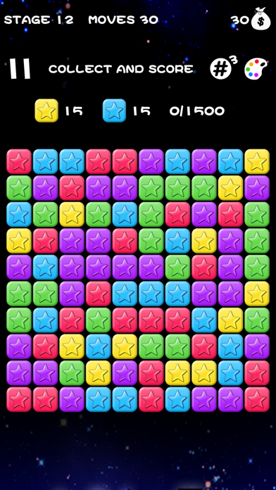 Popping Stars-classic game screenshot 1