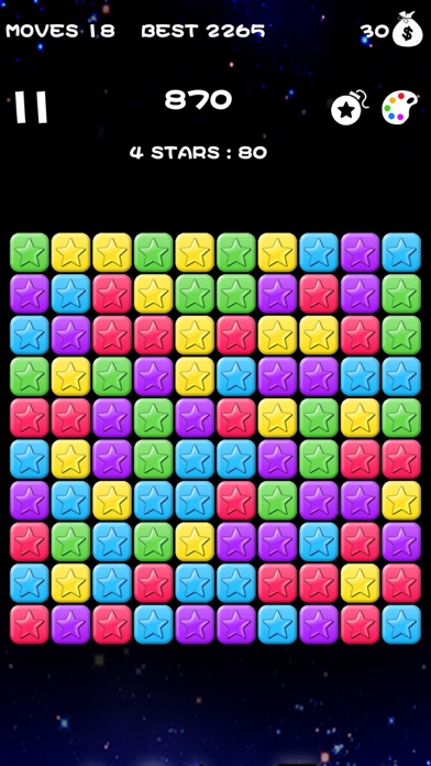 Popping Stars-classic game screenshot 2