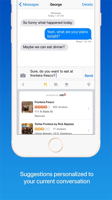 PorterKey Keyboard: Smart Search With Restaurants, Traffic, Shopping, and More screenshot 2