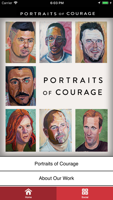 Portraits of Courage Exhibit screenshot 3