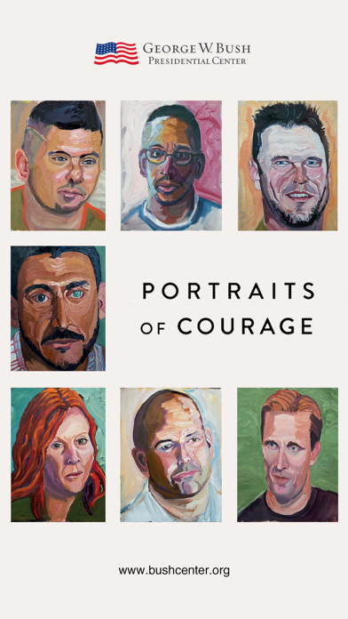 Portraits of Courage Exhibit screenshot 4