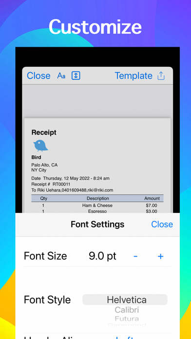 POS Simple- Tap to Pay Receipt screenshot 4