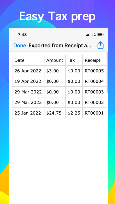 POS Simple- Tap to Pay Receipt screenshot 1