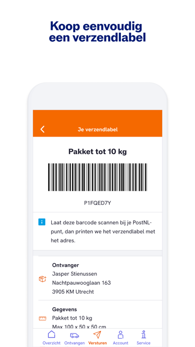 PostNL screenshot 2