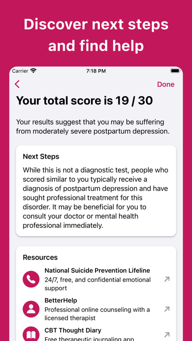 Postpartum Depression Test screenshot 2