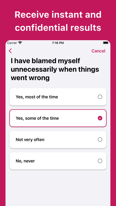 Postpartum Depression Test screenshot 1
