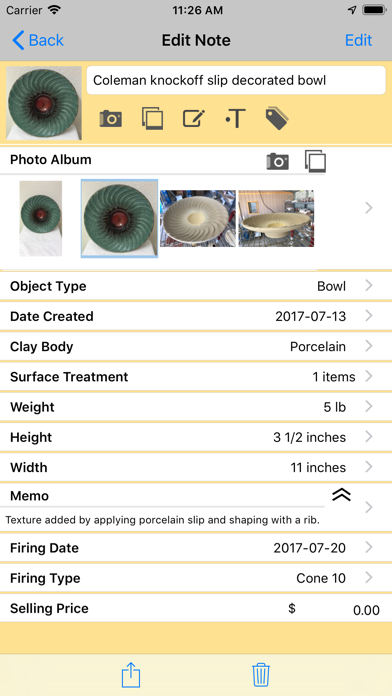 PotteryNotes screenshot 3
