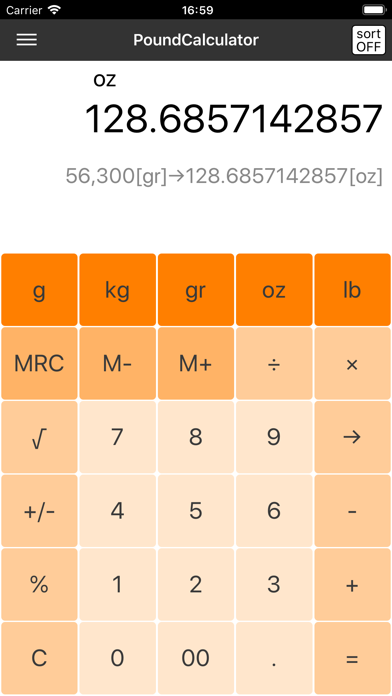 Pound Calculator -pound conv- screenshot 1
