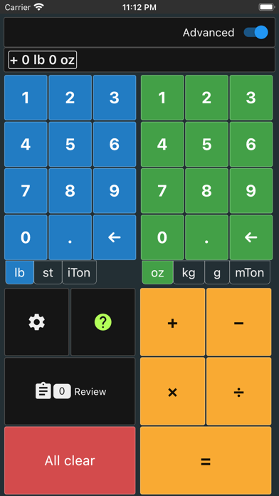 Pounds and Ounces Calculator screenshot 1