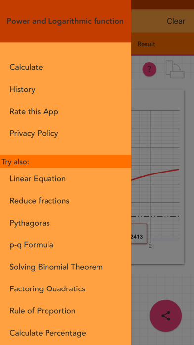 Power and Logarithmic function screenshot 1